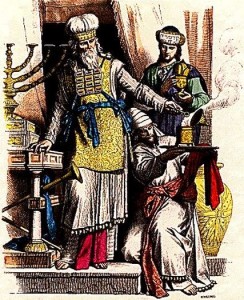 Kohen Gadol (High Priest) and Levites. (Braun & Schneider)