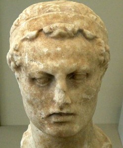 Bust of Antiochus IV Epiphanes, of Chanukah fame, at the Altes Museum in Berlin (Credit-Jniemenmaa)