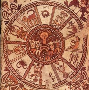 Hebrew Zodiac from a 6th Century Synagogue